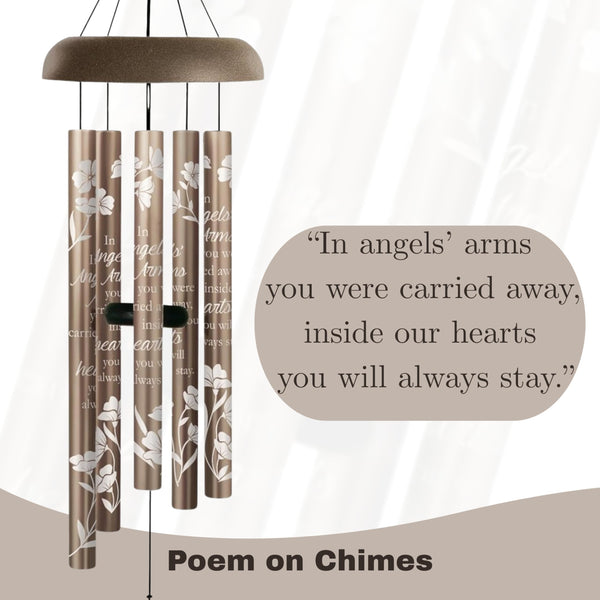 Angels' Arms Memorial Wind Chime – Outdoor Bereavement Decor