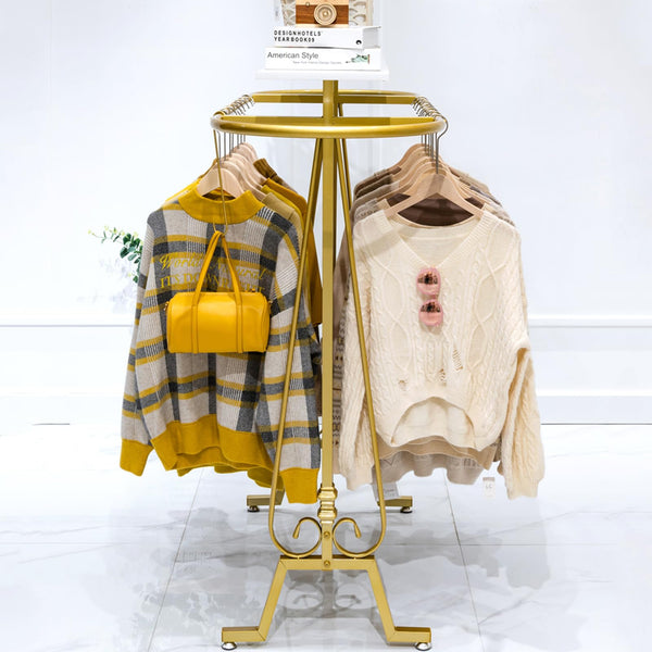 Oval Floor Standing Clothing Rack