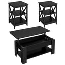 Lift Top Coffee Table & End Table Set – 3-Piece Living Room Table Set
