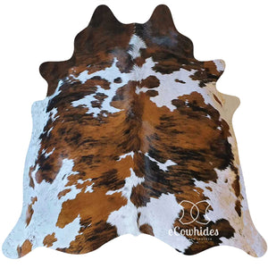 Genuine Cowhide Area Rug – 7 x 6 ft