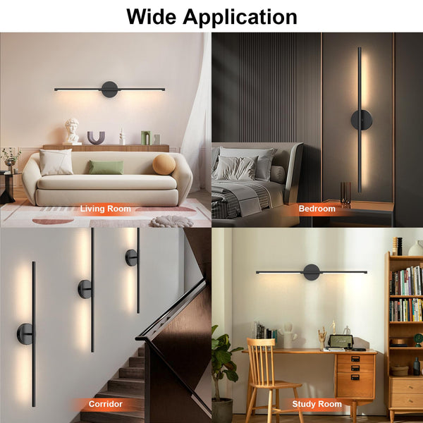 Battery Operated Wall Sconces Set of 2 – Dimmable LED Wall Lights with Remote
