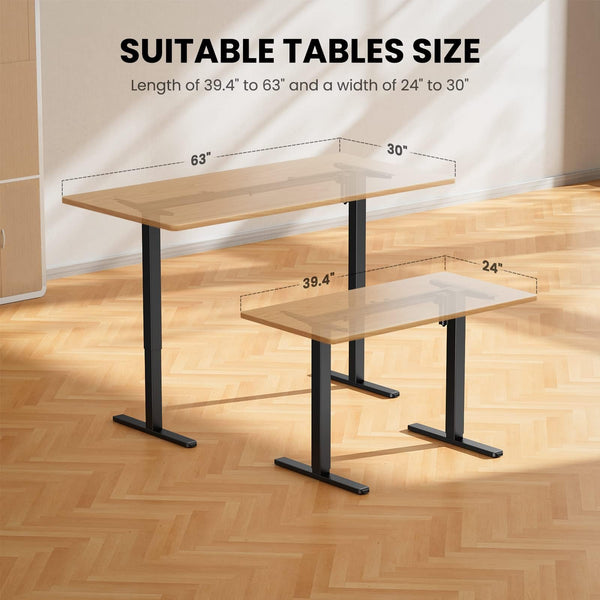 Electric Standing Desk Frame – Height Adjustable Sit Stand Legs