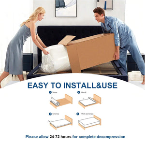 12 Inch Hybrid Pocket Spring Pillow Top Mattress