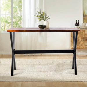 Rectangular Bar Height Pub Table with Metal Frame