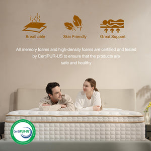 Hybrid Mattress with Memory Foam & Pocket Springs | Medium Firm