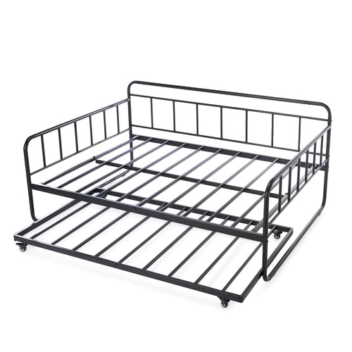 Full Size Daybed with Twin Trundle Bed Frame