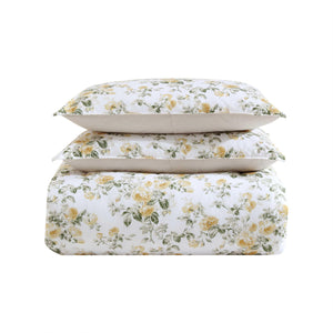 Floral Comforter Set with Shams & Decorative Pillows