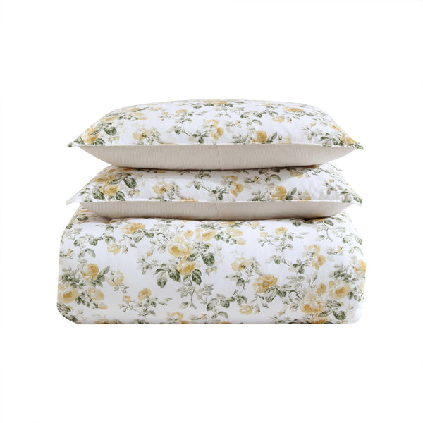 Floral Comforter Set with Shams & Decorative Pillows