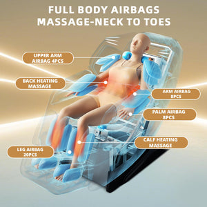 4D Massage Chair Full Body Zero Gravity Recliner