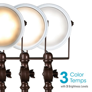 LED Desk Lamp with USB Charging Port & Adjustable Height