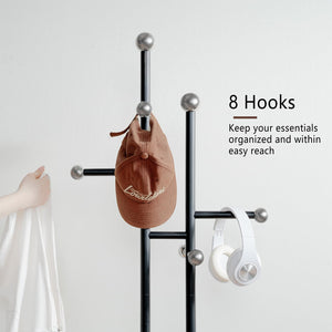 Freestanding Coat Rack with Marble Base