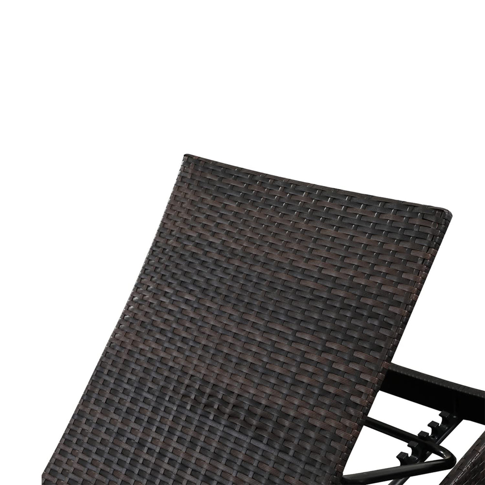 Outdoor Rattan Reclining Chaise Lounge Chair