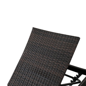 Outdoor Rattan Reclining Chaise Lounge Chair