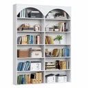 7-Tier Double Wide Bookcase with 12 Open Shelves