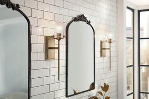 1-Light Wall Sconce with Clear Seeded Glass – Champagne Bronze