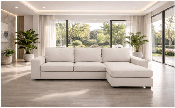 Kivik Sofa with Chaise Sectional Slipcover – Polyester Beige