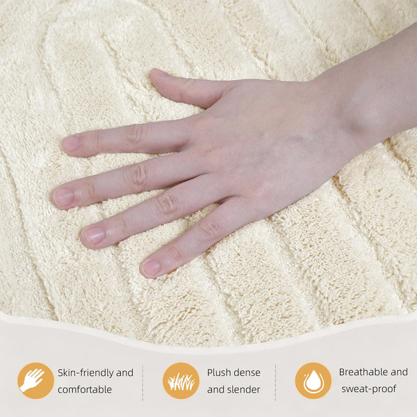 Soft High-Low Pile Area Rug – Washable, Non-Slip Indoor Rug for Living Room, Bedroom & Kids Room