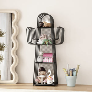 4-Tier Cactus Metal Bookshelf