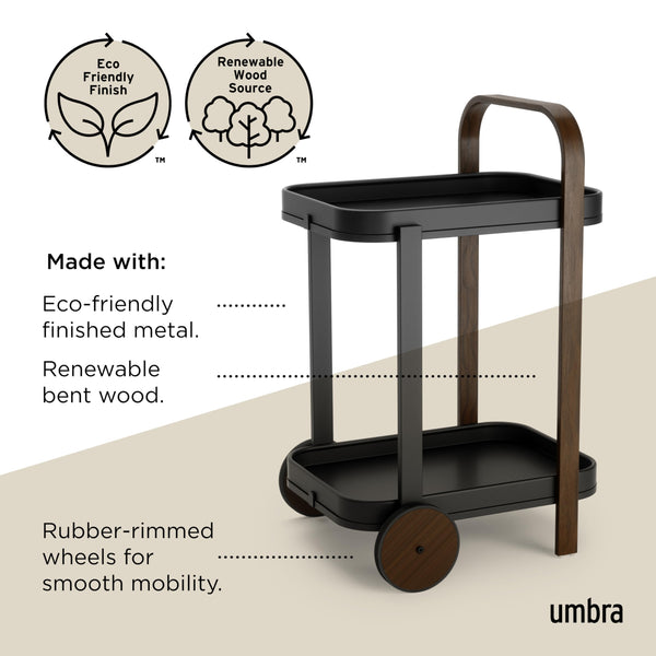 Two-Tier Bar & Serving Cart