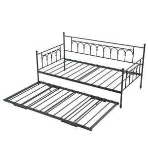 Twin Metal Daybed with Pop-Up Trundle