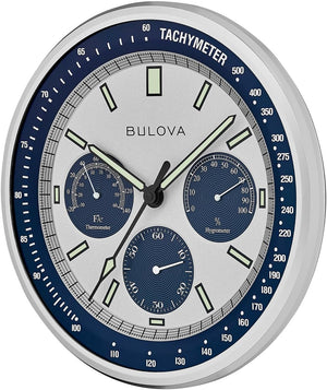 Analog Wall Clock with Temperature & Hygrometer Display