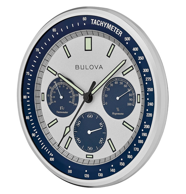 Analog Wall Clock with Temperature & Hygrometer Display