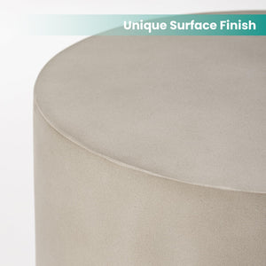 Outdoor Concrete Accent Side Table with Arch Design