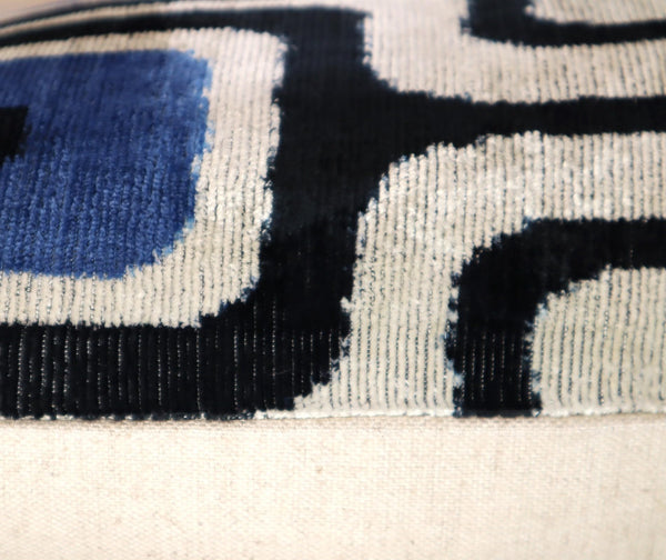 Geometric Velvet Throw Pillow 16" x 24"