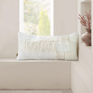 Faux Fur Lumbar Accent Pillow 14" x 30"