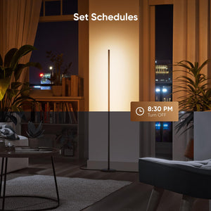 Smart LED Floor Lamp – RGB Color Changing, Music Sync, Voice Control