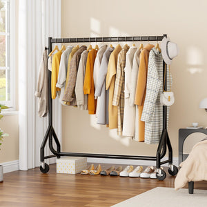 Heavy Duty Rolling Clothes Rack with Wheels