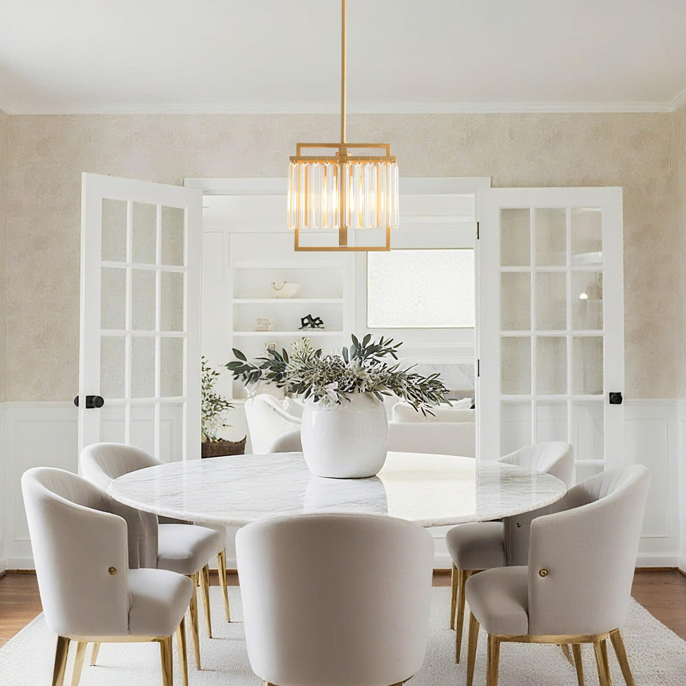 Crystal Pendant Light – Kitchen Island & Dining Room