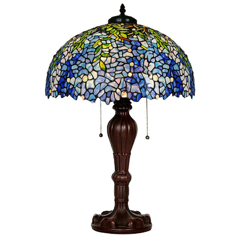 Tiffany Style Purple Wisteria Table Lamp