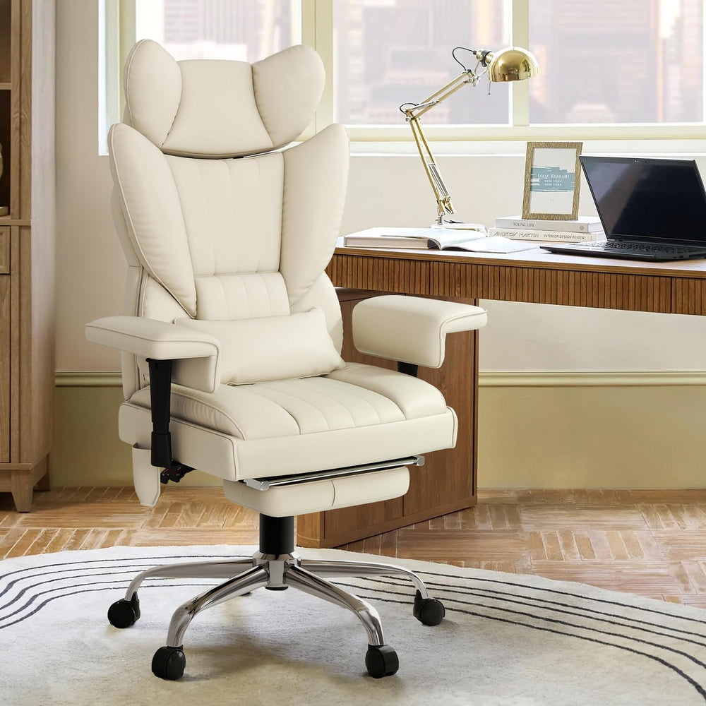 Big and Tall Heated Massage Reclining Office Chair with Lumbar Support