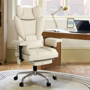 Big and Tall Heated Massage Reclining Office Chair with Lumbar Support