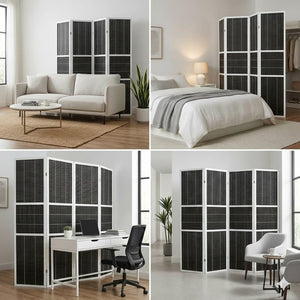 4-Panel 6ft Folding Room Divider