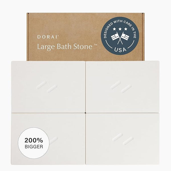 Stone Bath Mat – Quick-Drying Diatomaceous Earth, Non-Slip, Large
