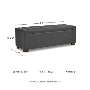 Tufted Storage Bench with Hinged Lid