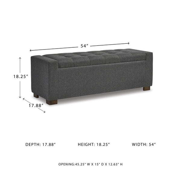 Tufted Storage Bench with Hinged Lid