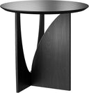 Round Side Table with Oak Veneer