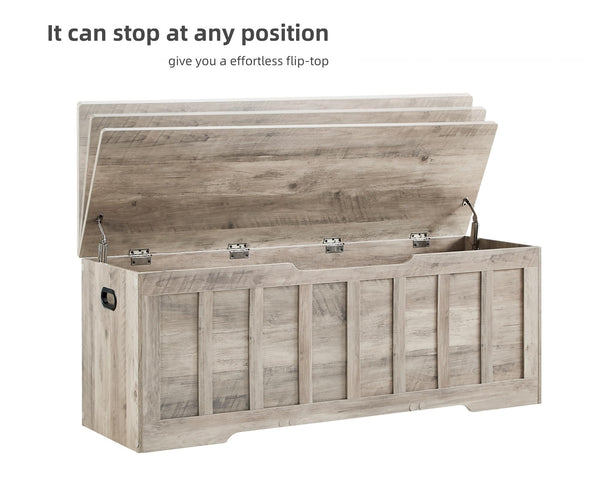 Large Storage Chest Bench with Safety Hinges