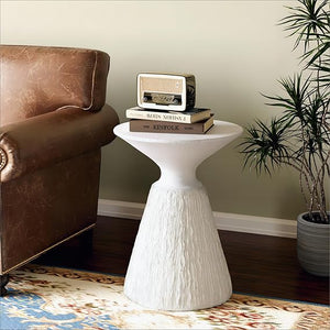 Mushroom Round Concrete Outdoor Side Table