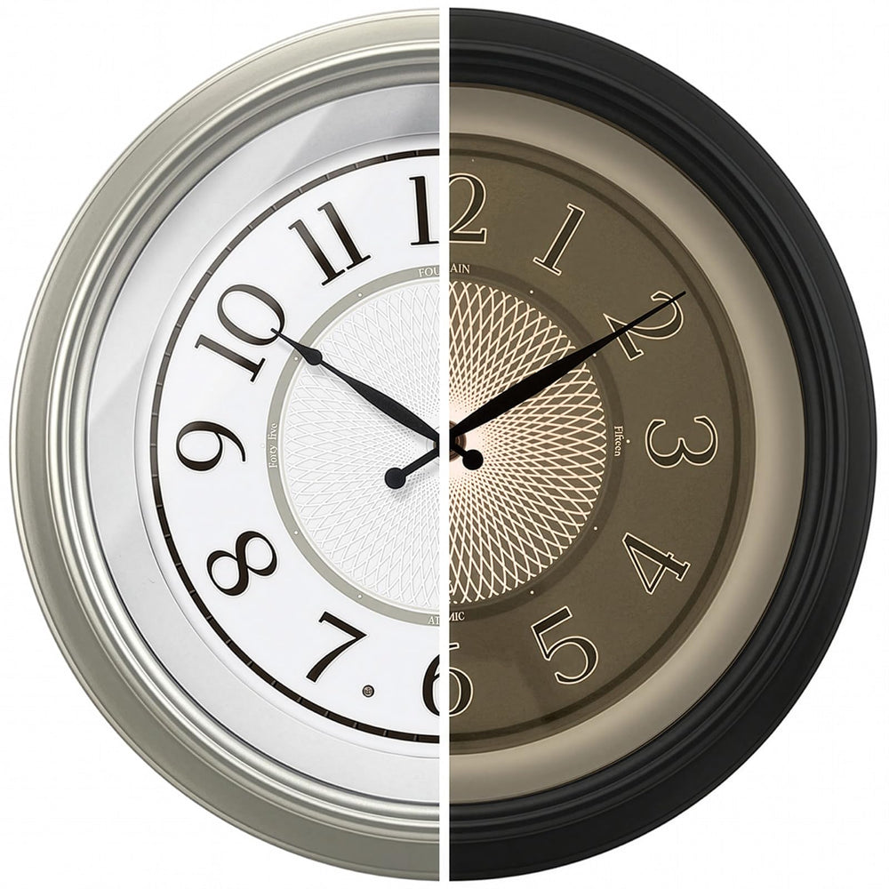 18 Inch Atomic Wall Clock with LED Night Light