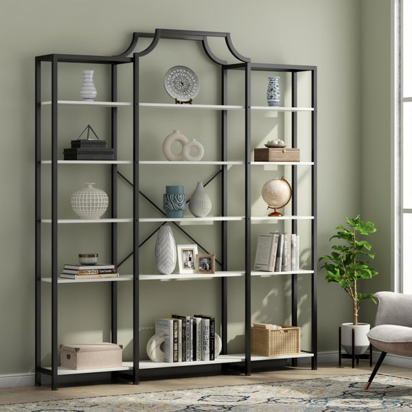 Triple Wide 5-Tier Bookshelf