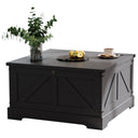 Farmhouse Lift Top Coffee Table with Hidden Storage