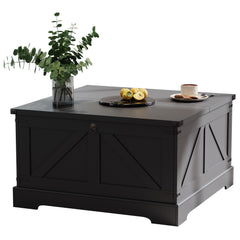Farmhouse Lift Top Coffee Table with Hidden Storage