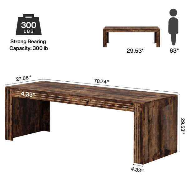 79-Inch Two-Person Double Computer Desk