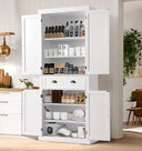 72" Kitchen Pantry Storage Cabinet with Drawer & Adjustable Shelves