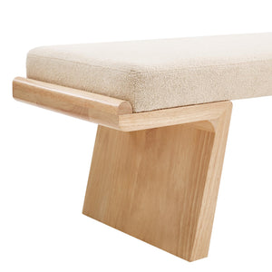 47.2" Upholstered Bedroom Bench with Wood Frame