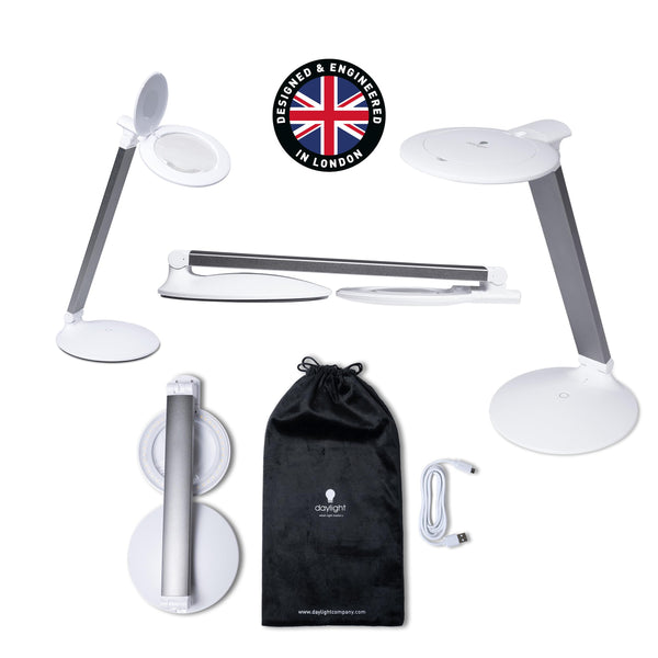 Portable Rechargeable Magnifying Lamp with LED Light